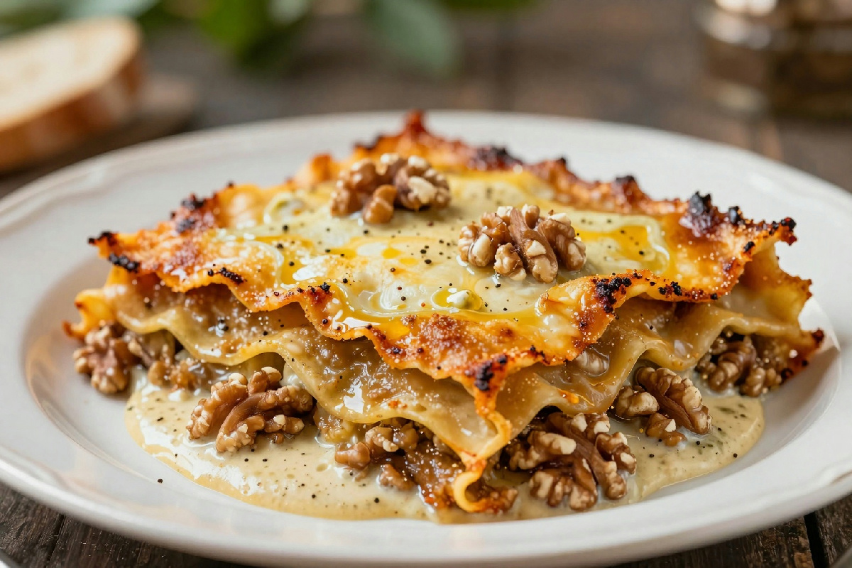 Lasagne alle noci: un piatto ricco di sapore che rivoluziona la tradizione culinaria italiana