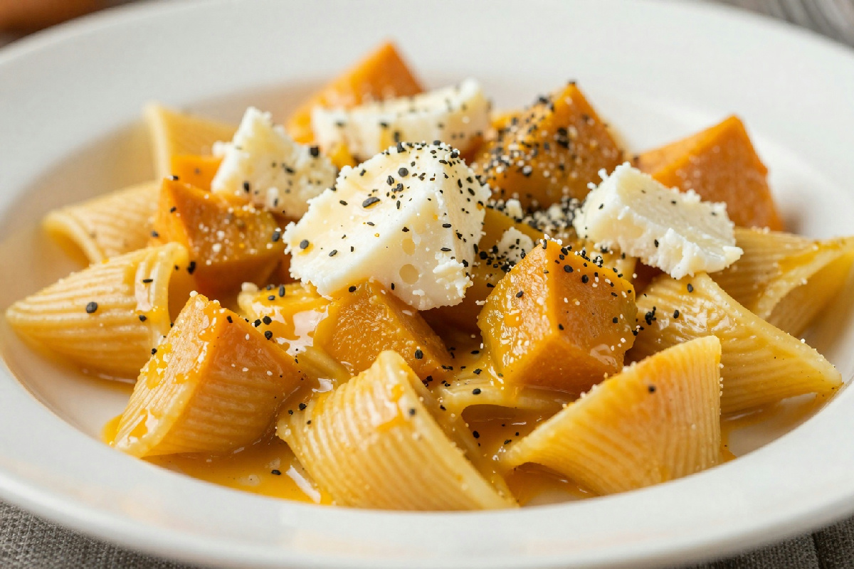 Pasta cremosa con zucca e scamorza: il piatto napoletano che farà innamorare tutti a tavola