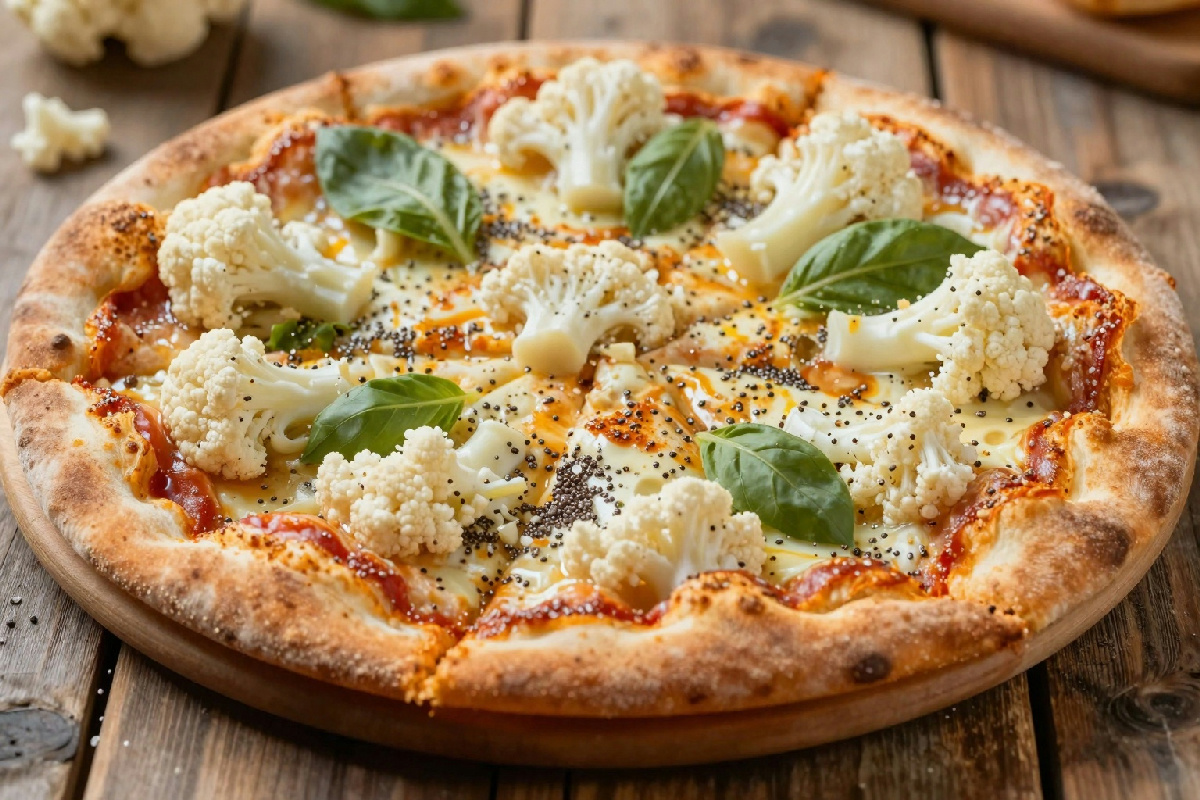 Pizza al cavolfiore e semi di chia: un piatto innovativo per un cuore sano e felice