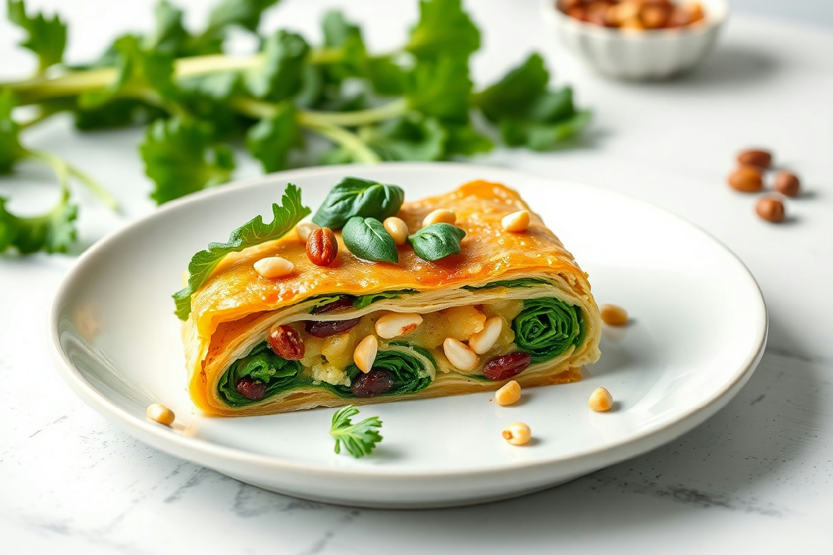 Strudel salato di scarola, pinoli e uvetta: il piatto che rende unico ogni pranzo in famiglia